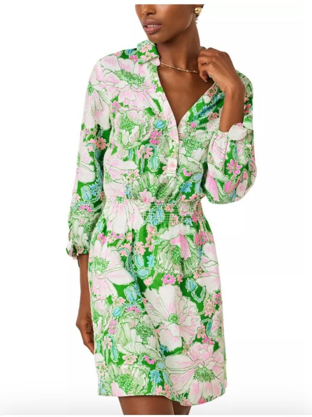 NWT Lilly Pulitzer Abralynn Linen Shirtdress 6